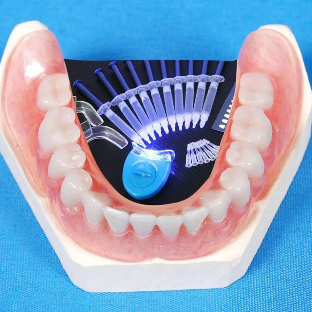 10pcs Vrh Kakovosti Komplet za Beljenje Zob Beljenje Sistem Bleščeče Bel Nasmeh Beljenje Zob Gel Komplet Z LED Luči Poklicne