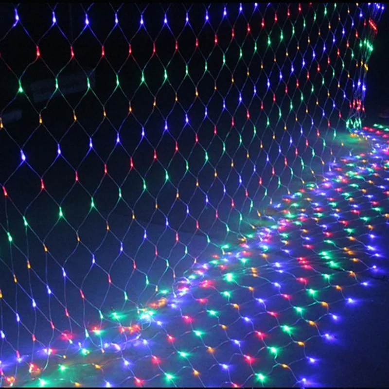 Božič LED Svetlobne Verige Luč na Prostem Nepremočljiva ribja mreža Lučka Zvezdnato Travo Festival Poročne Pravljice Luči, Dekorativne Svetilke