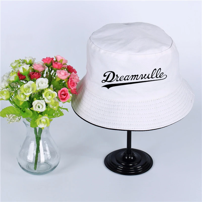 Dreamville Logotip Poletni Klobuk Ženske Moški Panama Vedro Klobuk Dreamville Design Ravno Sončnega Ribolov Ribič Klobuk