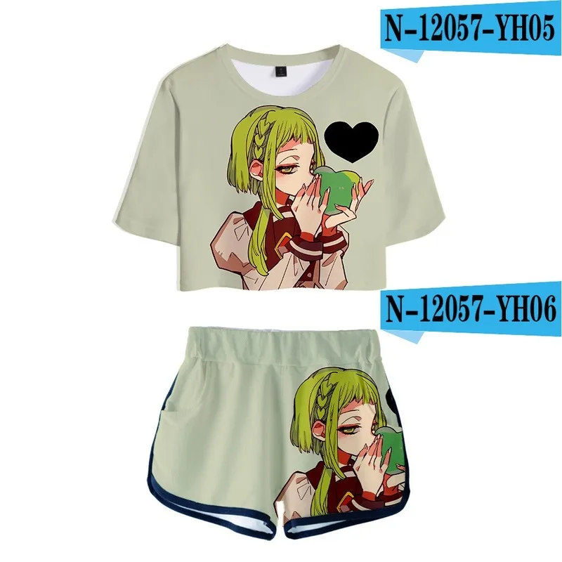 Čezmejno vroče prodajo cosplay costumeToilet-Zavezuje Hanako-kun, digitalni tisk, 3D odprt popek kratek rokav T-shirt hlače