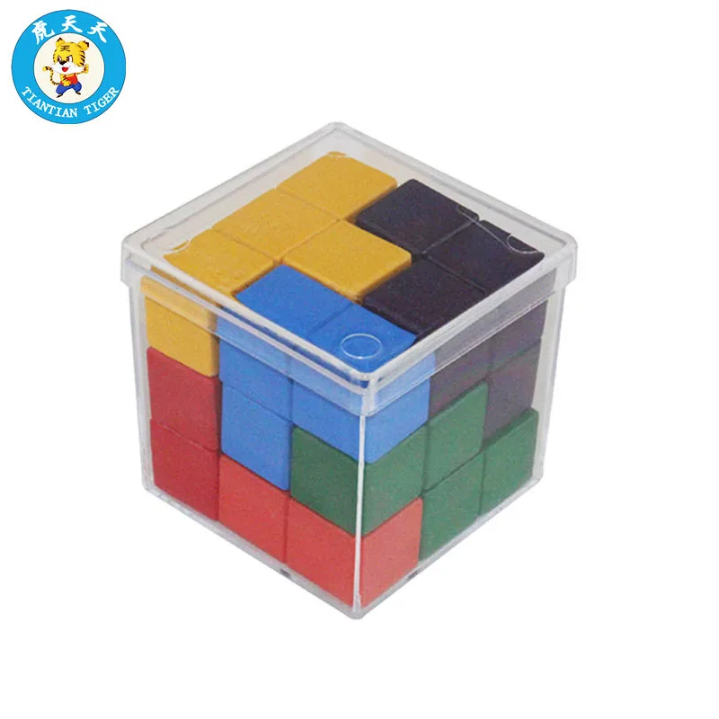 Baby Otroci Igrače Montessori IQ Možganov Teaser 3D Puzzle Izobraževalne Igrače, Soma Barvne Kocke