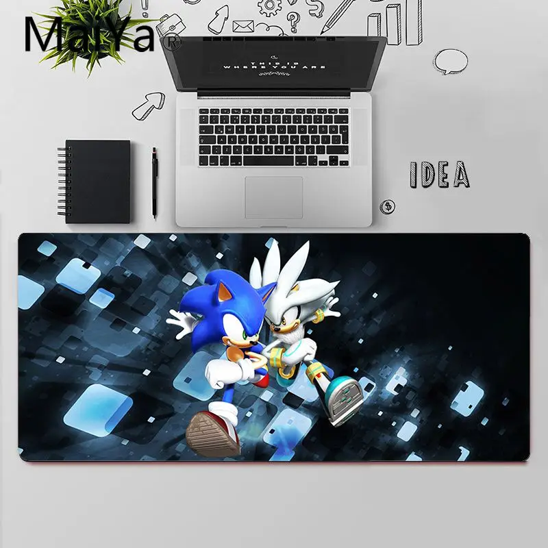 Maiya Vrh Kakovosti Sonic Hedgehog Edinstveno Namizje Pad Igra Mousepad Brezplačna Dostava Velik Miško, Tipke Tipkovnice Mat