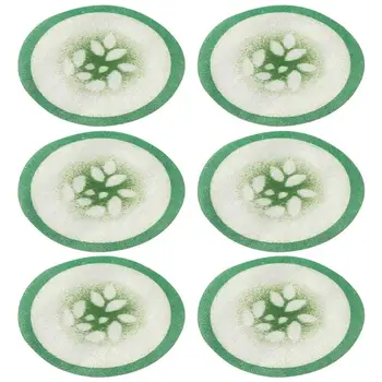 100 kozarcev za Enkratno uporabo Non-woven Natisnjeni Kumare Vzorec Oči Masko Papir Natisnjeni Oči Masko (Zelena)