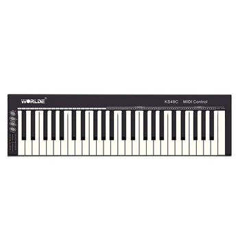 Worlde KS49A strokovno tipkovnica MIDI MIDI kontroler aranžerja tipkovnico glasbe tipkovnico električni tipkovnico
