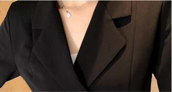 2020 Nove Modne ženske urad Obleko Elegantno Pomlad dvojno zapenjanje jopič nabrano obleko z Dolgimi rokavi ženske stranka delo obrabe