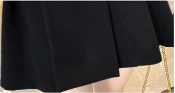 2020 Nove Modne ženske urad Obleko Elegantno Pomlad dvojno zapenjanje jopič nabrano obleko z Dolgimi rokavi ženske stranka delo obrabe