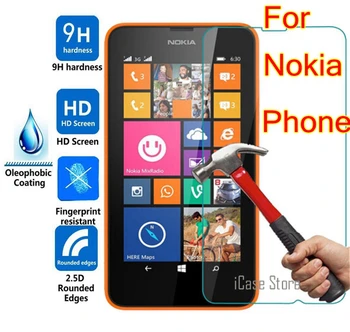 9H Kaljeno Steklo Za Nokia Lumia 640 950 430 435 520 530 532 535 630 730 820 830 xl x 930 950 950xl 650 550 540 Zaščitnik Film