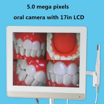 2016 Nov Prihod 5.0 mega slikovnih pik 17inch LCD monitor z usb znotraj ustne kamere vse v eno kavo Dental endoskop