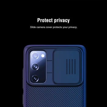 Za Samsung Galaxy S20 FE 2020 Primeru Ohišje Nillkin Camear Zaščite, Teksturo, Motnega, Mehko PU Usnja KRITJE za Samsung S20 SE