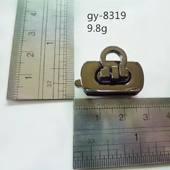 10pcs gun metal modna torbica torbici zaklepanje closured,DIY unisex vrečko malih ključavnice obrti
