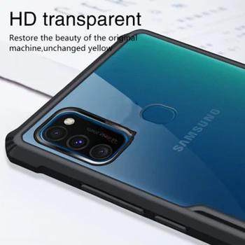Shockproof primerih Za Samsung Galaxy A21s Pregleden Hrbtni Pokrovček za 6,5 palčni Ultra Tanek Za Samsung A21s zračnih blazin Mobilni Telefon Primerih