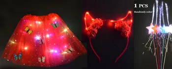 3pcs Dekle Ženske Odrasli Otroci LED Tutu Krilo s Svetlobo Niz Glavo Čarobno Wands Božič Božič Darilo Kostum Cosplay Pravljice Stick