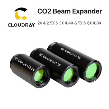 Cloudray CO2 laser 10600nm Laserski Žarek Expander 2X 2.5 X 3X 4X Galvanometer Lasersko Označevanje Leče, Optika Žarek Razširite