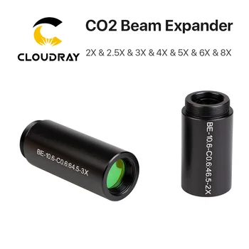 Cloudray CO2 laser 10600nm Laserski Žarek Expander 2X 2.5 X 3X 4X Galvanometer Lasersko Označevanje Leče, Optika Žarek Razširite