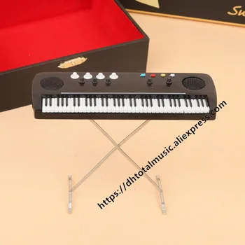 Miniaturni Elektronske orgle Model Replika Primeru Lutke dodatna Oprema Mini Glasbeni Instrument Okraski Elektronska Tipkovnica