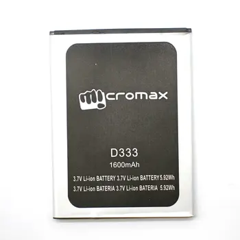 1Pcs Visoke Kakovosti Novo Izvirno D333 Baterija za Micromax D333 Mobilnega Telefona, ki je na zalogi + Skladbo Kode