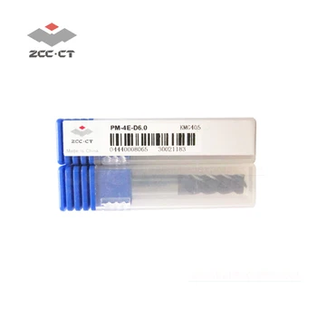 ZCC 6 mm koncu mlin PM-4E-D6.0 HRC55 6 mm zcc rezkanje rezalnik endmill za vse vrste kovin