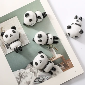 Mini Plovilo Figurice Živali Panda Keramični Okras Doma Palčke za Svinčnik Imetnik Srčkan Občutljivo Mini Doma Dekor DIY