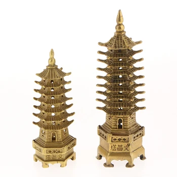 Kitajski Tradicionalni Baker Budistični Wen Chang Stolp Model Figur Budizem Stupa Pagoda Stolp