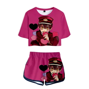 Čezmejno vroče prodajo cosplay costumeToilet-Zavezuje Hanako-kun, digitalni tisk, 3D odprt popek kratek rokav T-shirt hlače