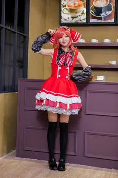 Anime Ljubezen Živi Kostum Cosplay Nishikino Maki Za Žensko Dekle Halloween Carnevale Kostume, Obleke Brezplačno Velikost