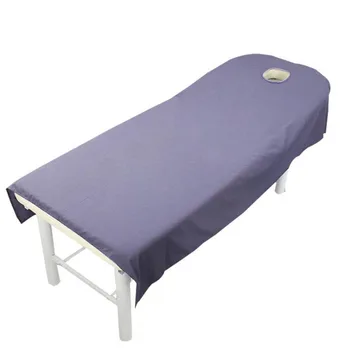 WOSTAR Poliester trdna kozmetični salon posteljo stanja Kritje udobje Telesa SPA masaža namizni prt listi Z Okroglo Luknjo Dih