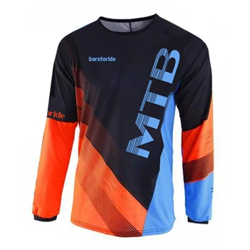 2020 enduro Kolesarski T-shirt Gorskih Spustu s Kolesom Dolg Rokav Dirke Oblačila DH MTB Offroad Motokros BMX Dresov na debelo