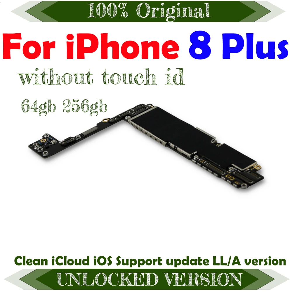 64GB - 256GB Matično ploščo Za iPhone Plus 8 5.5 palčni Full Odklepanje Mainboard S & NO Touch ID možnost IOS Sistema Celotno Logiko Odbor