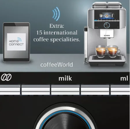 Siemens Popolnoma avtomatski kavni pralni EKV.9 plus povezavo s700. Expresso maker vakuumske cafe espresso kuhinja DARILO FITER KAVE