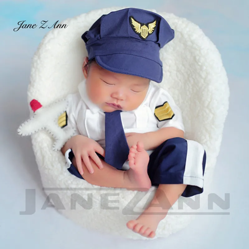 Jane Z Ann Baby fotografije oblačil Air Force nastavitev multi-barvni majhno letalo novorojenčka studio, fotografiranje, ustvarjalnimi pripomočki