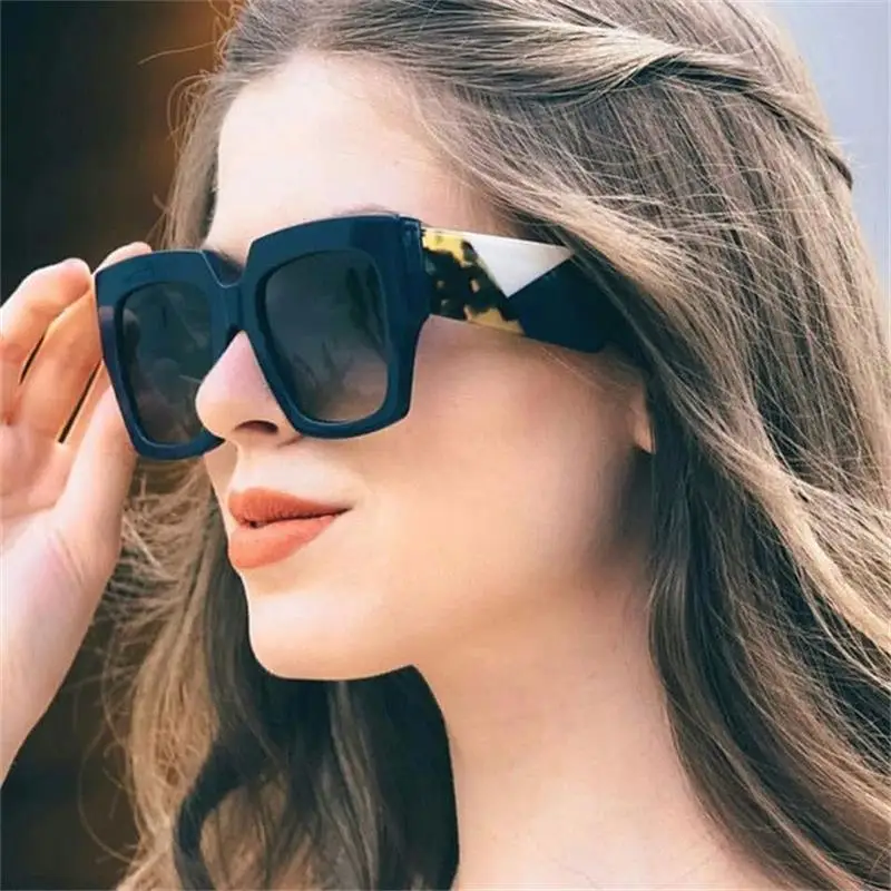 Vintage Prevelik Kvadratnih Sončna Očala Ženske Črno Poletje Odtenki Luksuzne Blagovne Znamke Mens Sončna Očala Moda Vožnje Očala