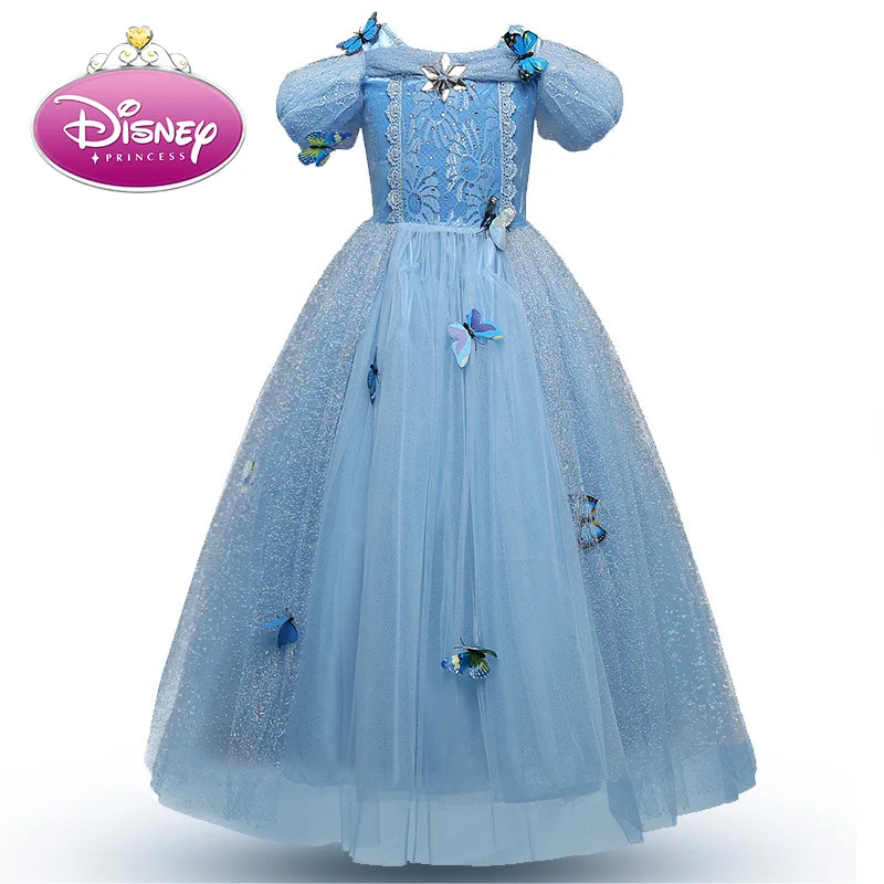 Disney Princesa Pepelka Dekleta Obleko Otroci Obleke za Dekleta Božič Obleko Gor Kostum Stranka, Zamrznjeno, Novo Leto Elegantno 2020 Nova