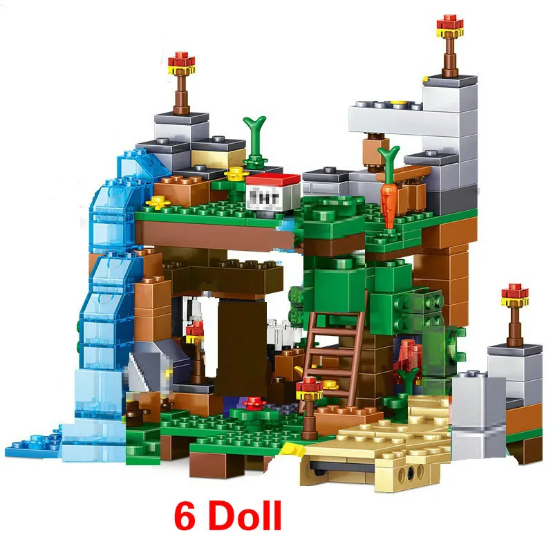 1208PCS gradniki Za Legoinglys Minecraftinglys Vasi Warhorse Mesto hišico Slap Izobraževalne Igrače Za Otroke
