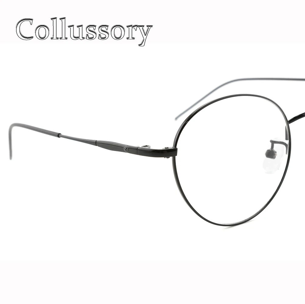 Ženske Moški Očala Okvirji Optičnih Očal Okrogle Kovinske Retro Vintage Recept Branje Računalnik Očala Posebej Lahka, Tanka