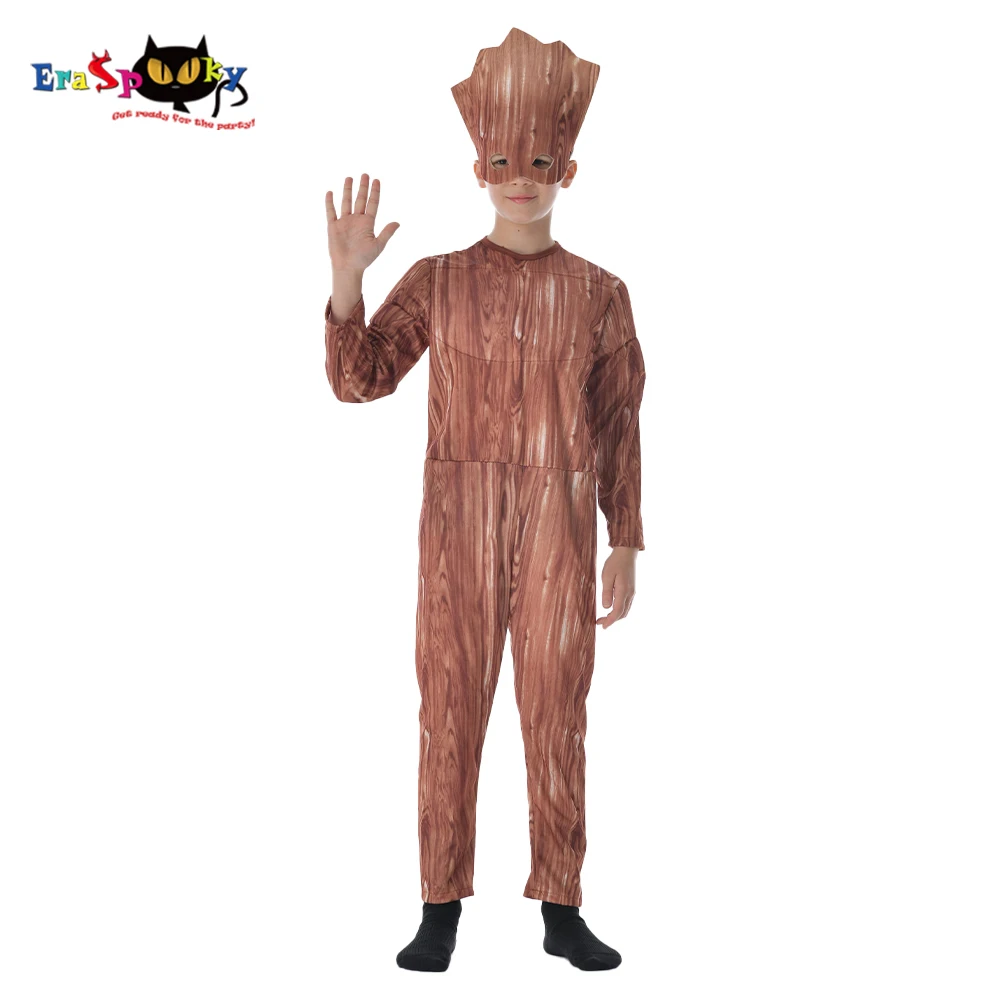 Eraspooky Superhero Movie Treant Groot Cosplay Flora Kolos Treeman Jumpsuit Fantje Halloween Kostumi Za Otroke Fancy Stranka Obleko