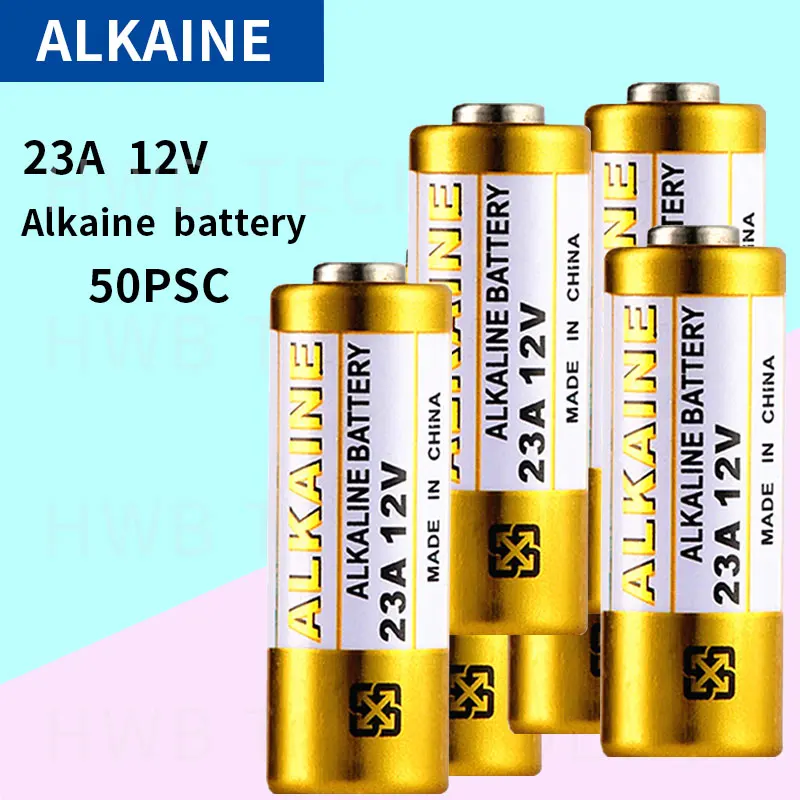 50pcs Alkalne baterije 23A 12V baterija 12V 27A 23A 12 V 21/23 A23 E23A MN21 RC upravljanje daljinski upravljalnik baterije RC Del