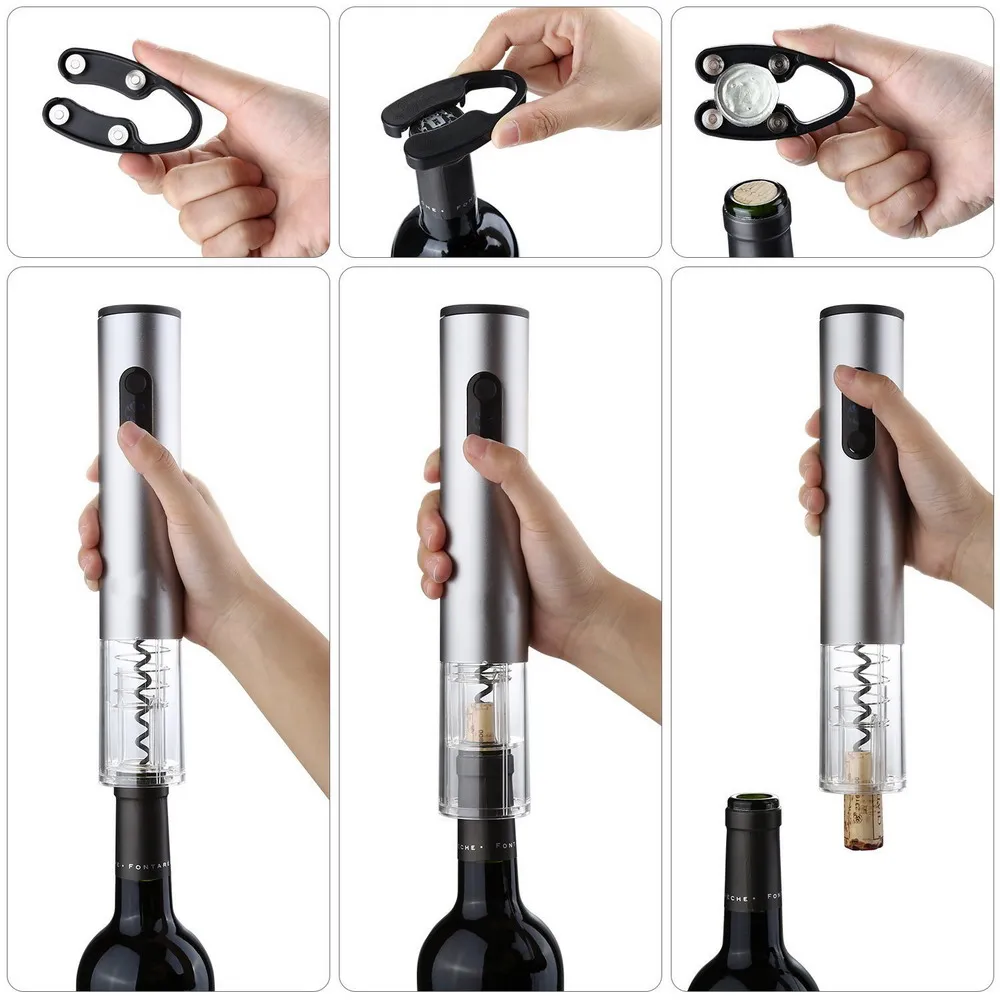 Električni Vino Žepni Nož Odpirač Za Steklenice, Plute Odstranjevalec Akumulatorski Baterijski Pogon Nove 6104018060