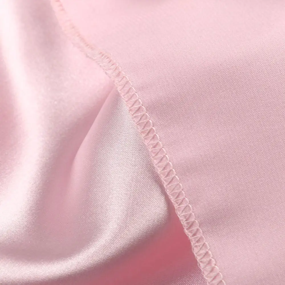 2021 Plus Velikost Ženske Seksi Saten Pižamo Nastavite Proti-Vrat Camisole Sleepwear Čipke Perilo Bowknot Vrhovi Hlače pižame feminino