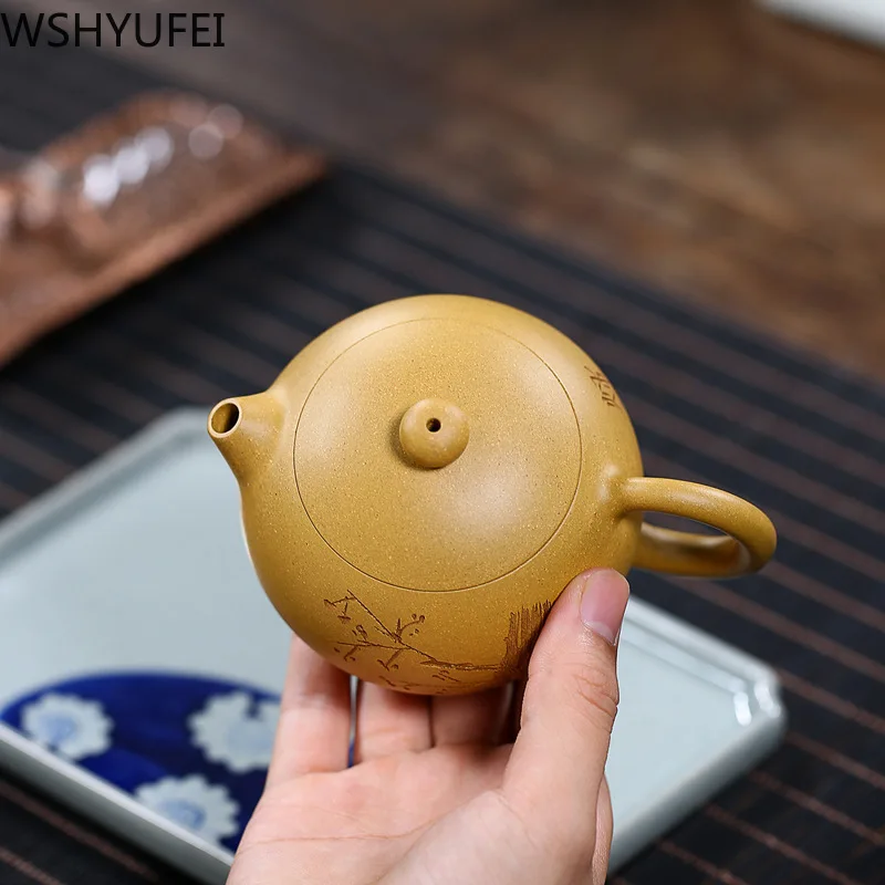 Verodostojno Yixing čajnik vijolično gline xi shi čajnik znanih ročno klasično Čajnik Kitajski rude lepoto grelnik vode Čaj nastavite 170 ml