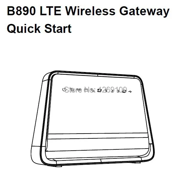 Huawei B890-73 4G LTE FDD900/1800/2100Mhz TDD2300Mhz LTE Wireless Gateway Router