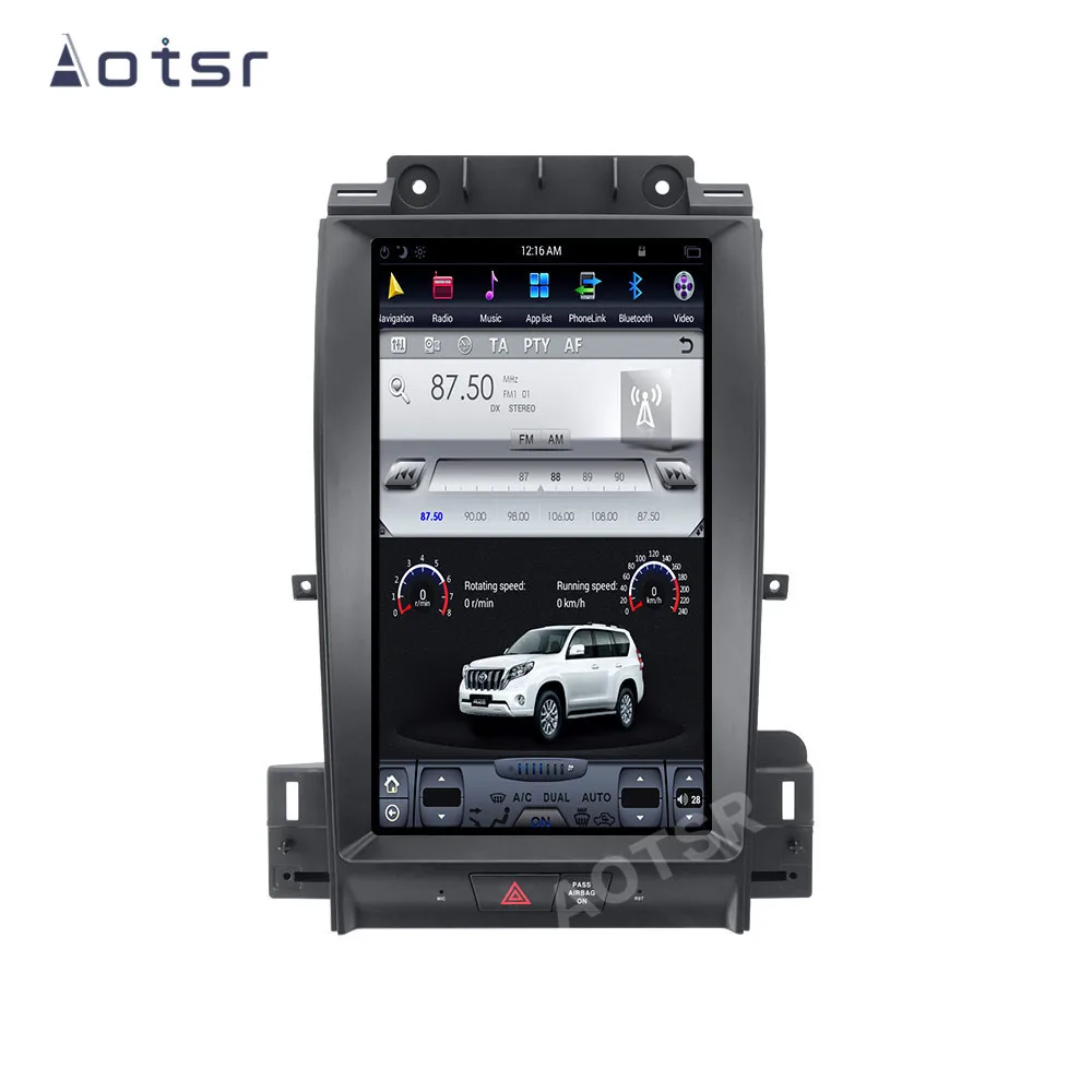 AOTSR Tesla Android 9 avtoradio Coche Za Ford Taurus 2012 - 2016 Avto Multimedijski Predvajalnik, GPS Navigacija DSP CarPlay AutoRadio