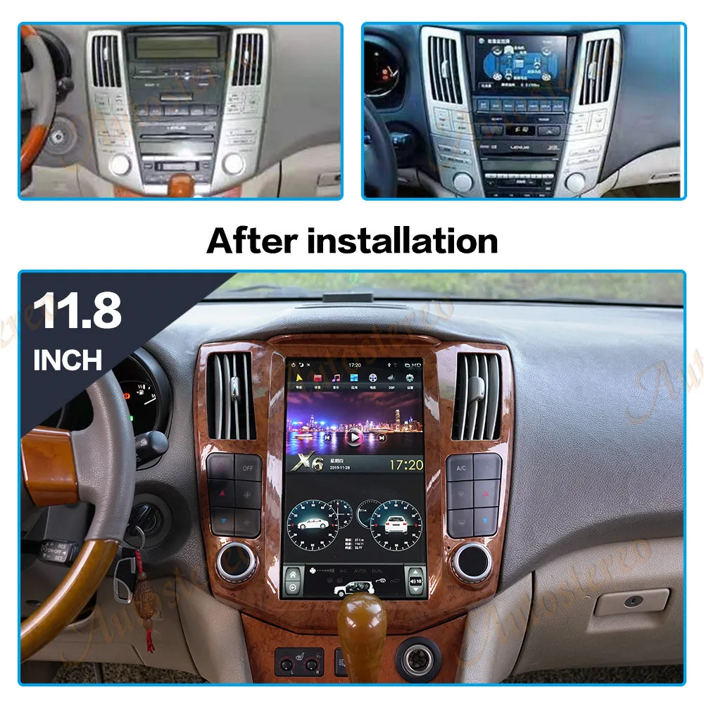 Tesla Zaslon Android 9.0 4+64 Avto Multimedijski Predvajalnik, GPS Navigacija Za Toyota Lunj 2003-2011 glavna enota Radio Stereo Večpredstavnostnih