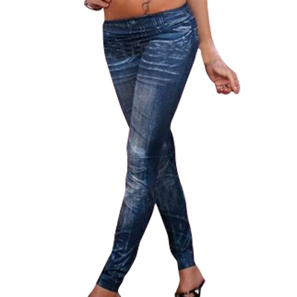 Najnovejši Stretchy Seksi Suh Stretchy Gospe Denim Jeans Pogled Dokolenke Hlače, hlačne Nogavice