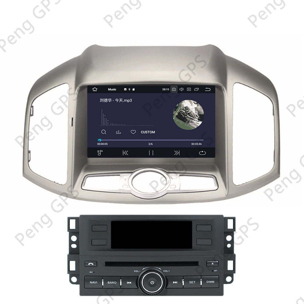 Android 10.0 zaslon na Dotik, CD Predvajalnik DVD-jev Za Chevrolet Captiva 2012-2016 GPS Navigacija Multimedia glavne enote Z Carplay DSP PX6