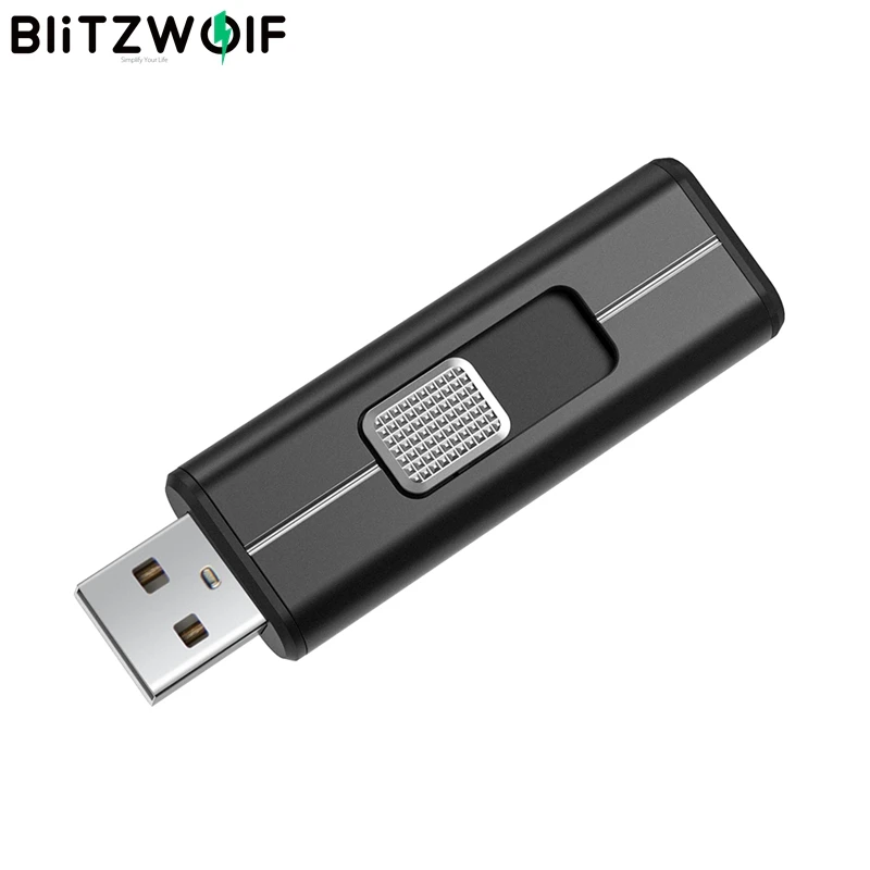 BlitzWolf BW-UP3 USB3.2 Gen 2 Bliskovni Pogon 64/128/256GB Push-pull Pomnilniški Disk 64GB Zunanji pomnilnik USB Ključ, Pomnilniški