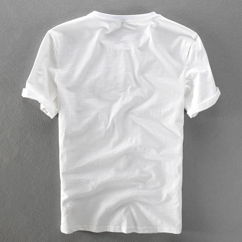 2018 Nova zasnova kratka sleeved perilo tshirt moški blagovne znamke francoskem slogu poletje črne majice s kratkimi rokavi moški O-vratu vezenje t-shirt moški