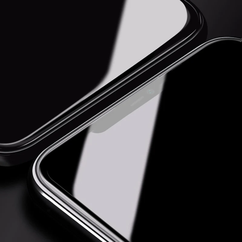 Za iPhone 11 steklo kaljeno za iPhone11 pro max screen protector polno kritje spredaj film, 2 kosa črnega zaščitnega HD stekla