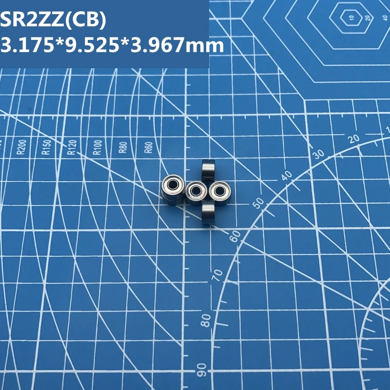 Brezplačna dostava 2pcs ABEC-7 SR2ZZ (3.175*9.525*3.967 mm) Hibridni keramični iz nerjavečega jekla, kroglični ležaj SR2Z CB za bike & ribolov SR2