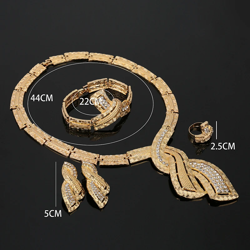 Fani kakovosti Dubaj Zlato-pisane kristalni nakit set blagovne Znamke nigerijski poročne kroglice Nakit set Stranki Poroka Poročni Dodatki