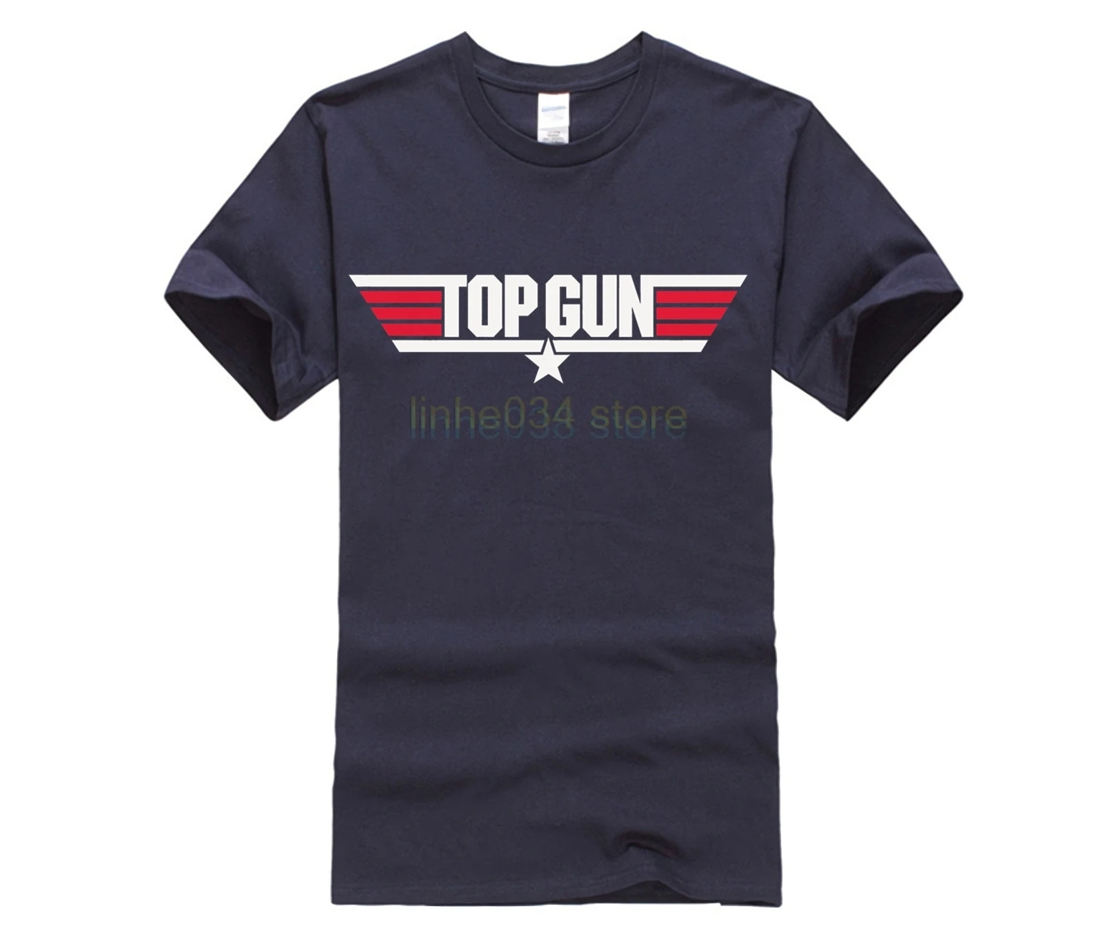 Krog Vratu Zabavno t-shirt Top Gun t-shirt